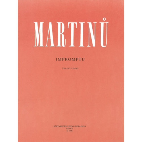 Martinu B. - Impromptu (Three copmositions for violin and piano)
