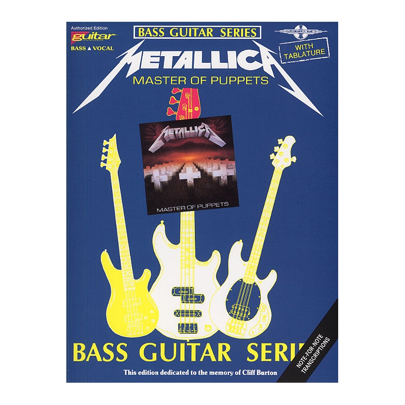 Metallica Master Of Puppets Guitar Music Book Vocal Tablature Play It Like  It Is