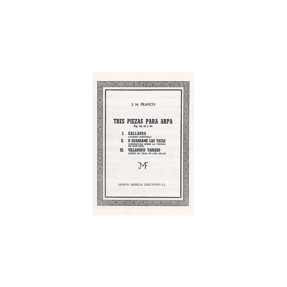 Franco Tres Piezas Op.62,63,64