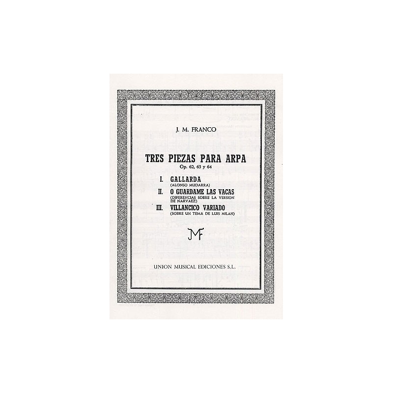 Franco Tres Piezas Op.62,63,64