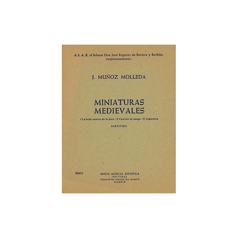 Munoz Molleda Miniaturas Medievales Score