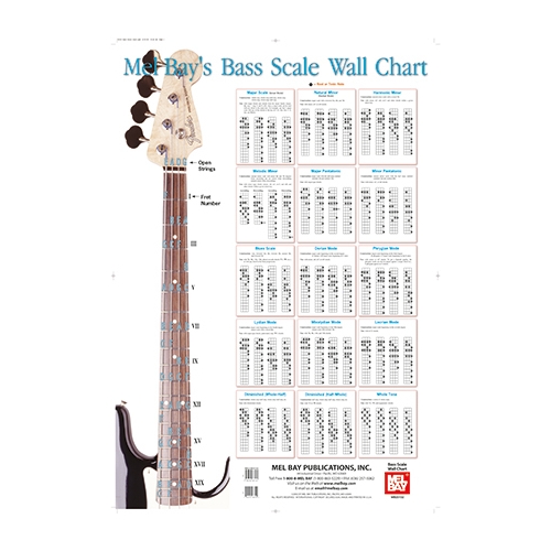 Bass Scale Wall Chart