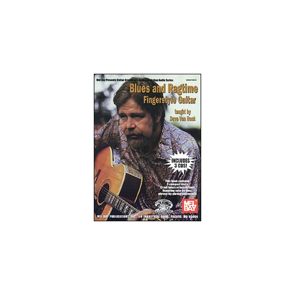 Blues And Ragtime Fingerstyle Guitar Book/3-Cd Set
