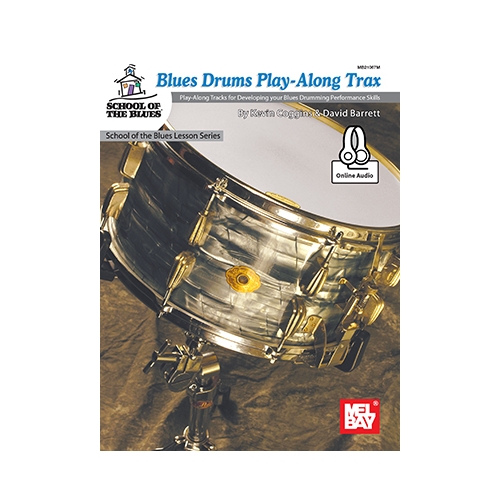 Blues Drums Play-Along Trax Book With Online Audio