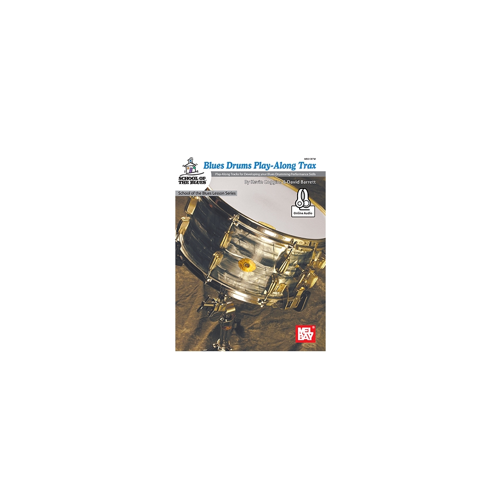 Blues Drums Play-Along Trax Book With Online Audio