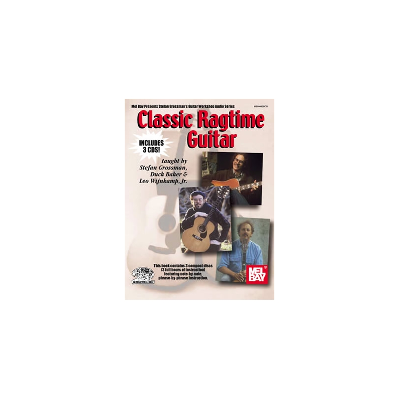 Classic Ragtime Guitar Book/3-Cd Set
