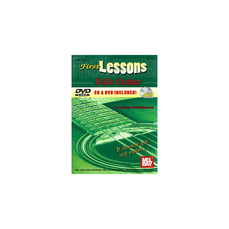 Christiansen, Corey - First Lessons Folk Guitar Book/Cd/Dvd Set