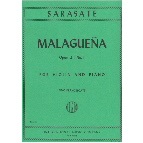 Sarasate, Pablo de - Malaguena Op21 Nº1