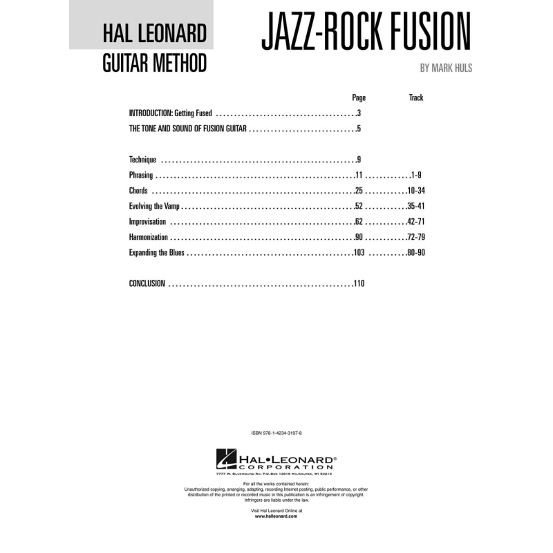 Hal Leonard Guitar Method: Jazz-Rock Fusion