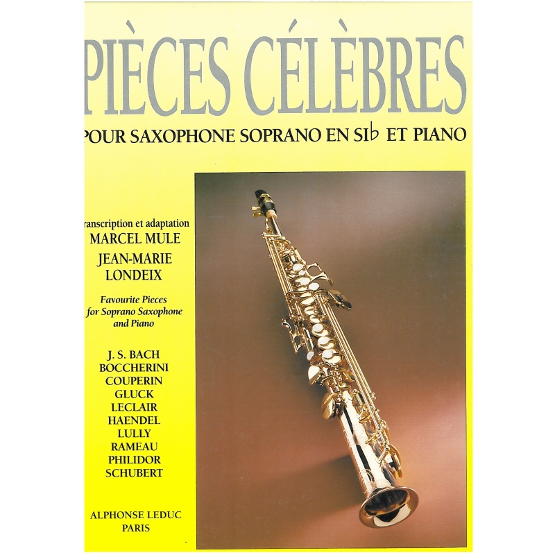 Pieces Celebres pour Saxophone Soprano