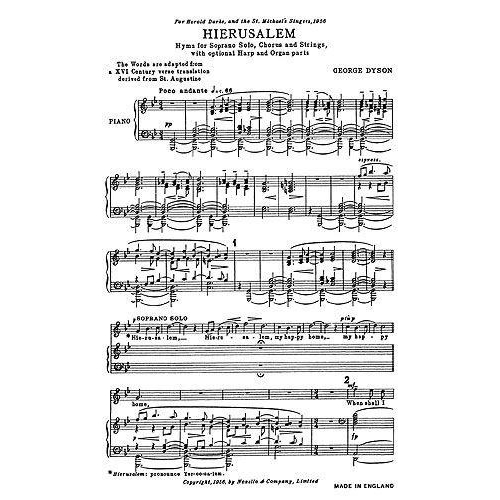 George Dyson: Hierusalem (Vocal Score)