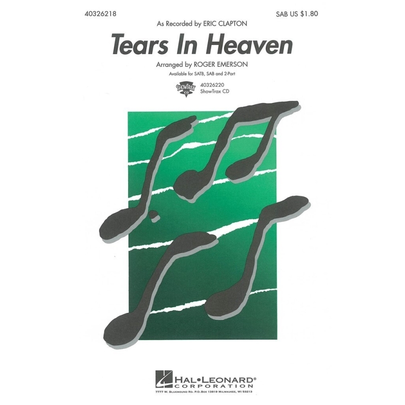 Eric Clapton: Tears In Heaven (SAB/Piano)