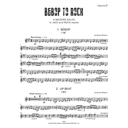 Wilson, Andrew - Bebop to Rock for Horn and Piano