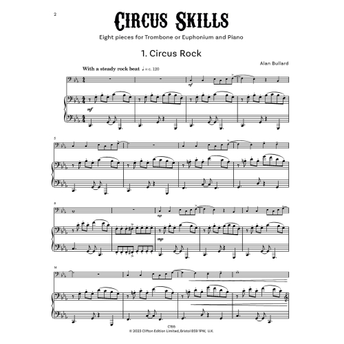 Bullard, Alan - Circus Skills for Trombone / Euphonium and Piano