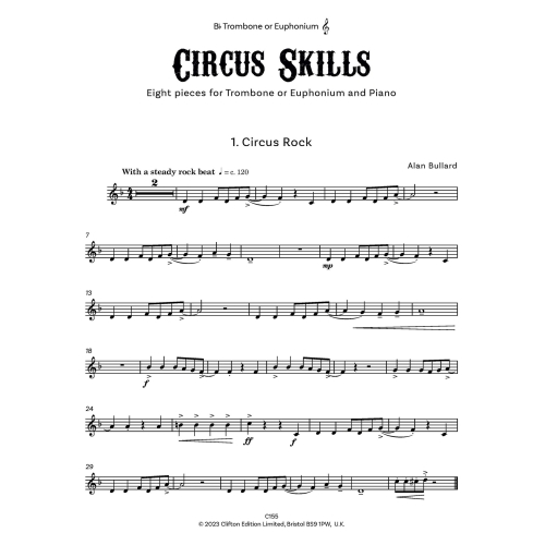 Bullard, Alan - Circus Skills for Trombone / Euphonium and Piano