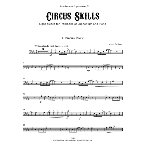 Bullard, Alan - Circus Skills for Trombone / Euphonium and Piano