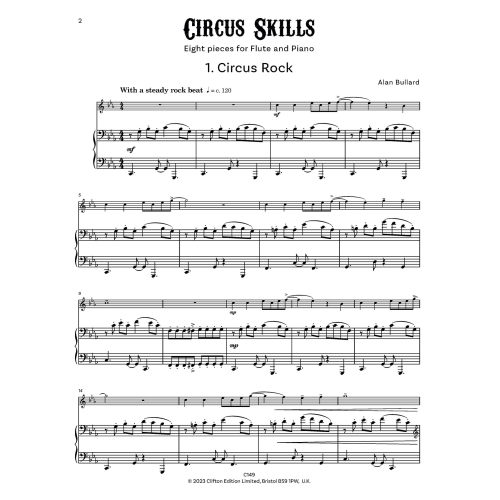 Bullard, Alan - Circus Skills for Flute and Piano