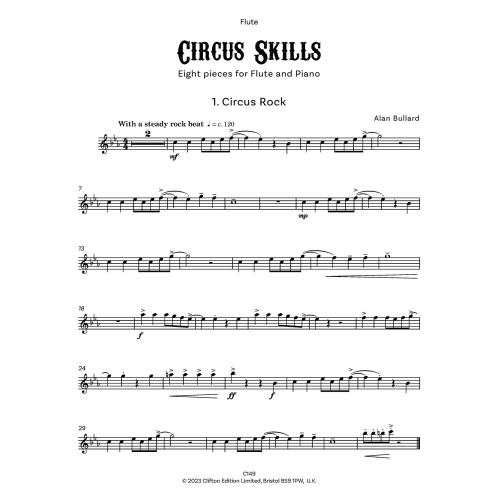 Bullard, Alan - Circus Skills for Flute and Piano