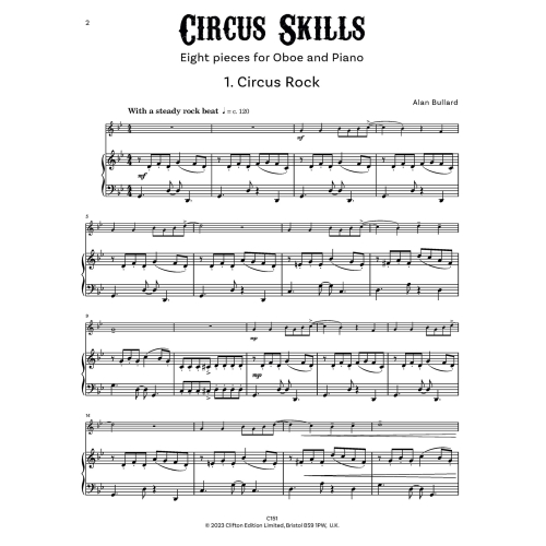 Bullard, Alan - Circus Skills for Oboe and Piano