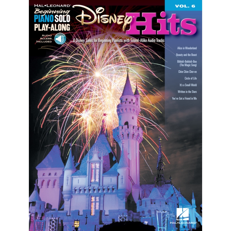 Beginning Piano Solo Play-Along Volume 6: Disney Hits