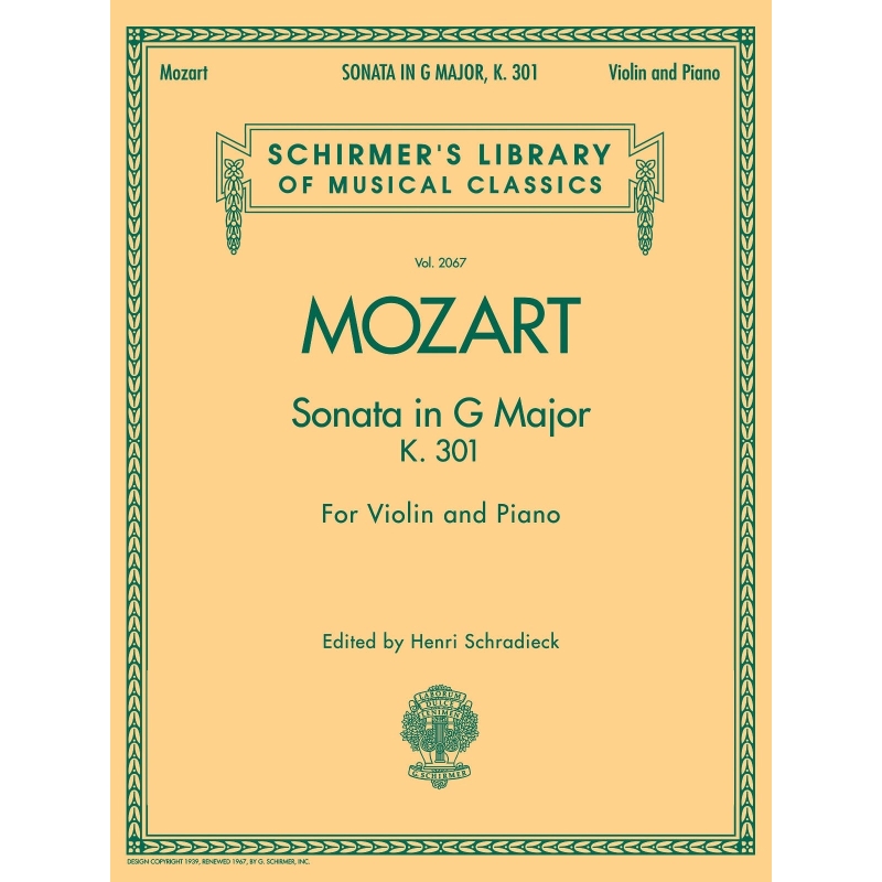 Mozart, Wolfgang Amadeus - Sonata in G Major KV301