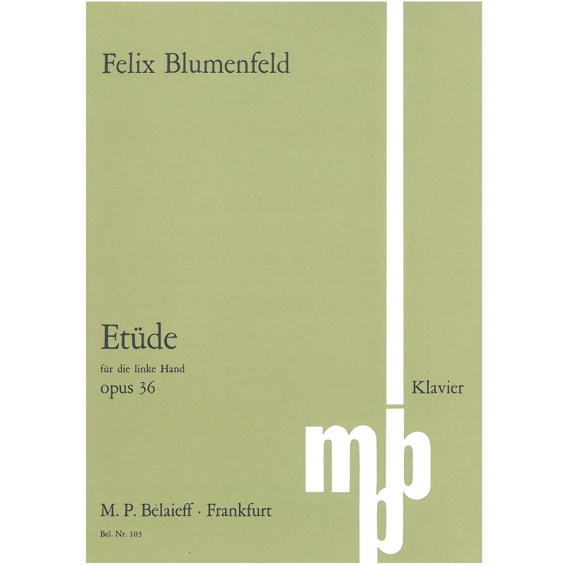 Blumenfeld, Felix - Etude Ab major op. 36 