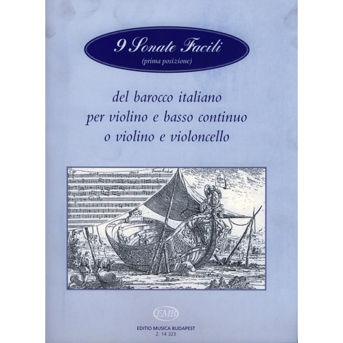 9 Sonate Facili (prima Posizione) Del Barocco Italiano - per violino e basso continuo o violino e violoncello