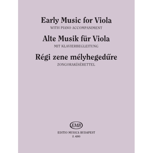 Early Music For Viola - Music of the 17-18. centuries