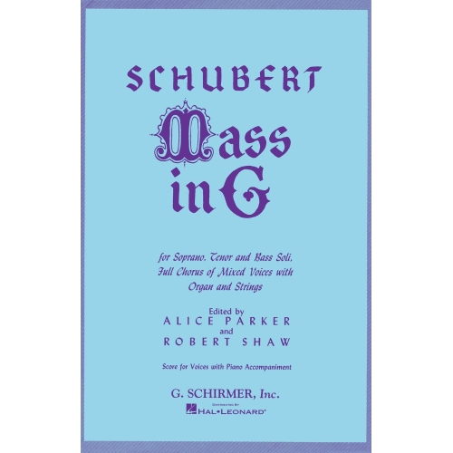 Schubert, Franz - Mass in G