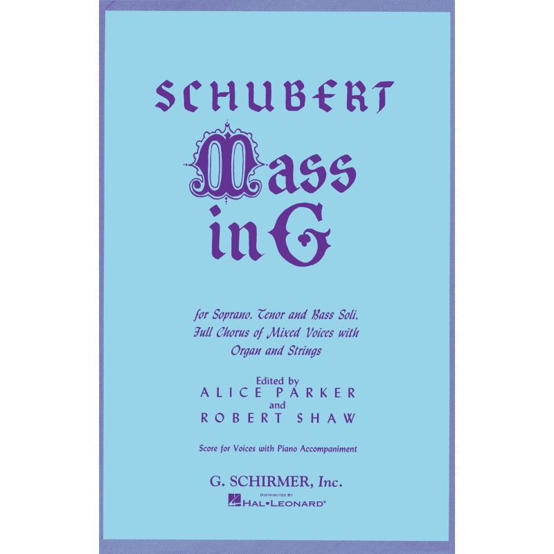 Schubert, Franz - Mass in G