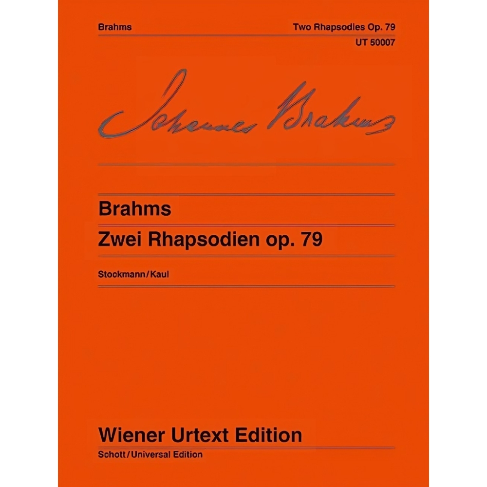 Brahms, Johannes - Two Rhapsodies op. 79 