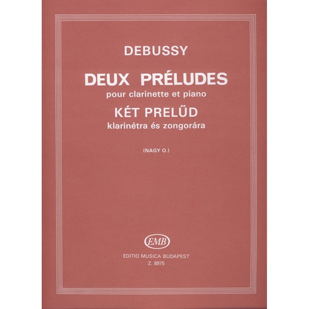 Debussy, Claude - Two Preludes - for clarinet and piano