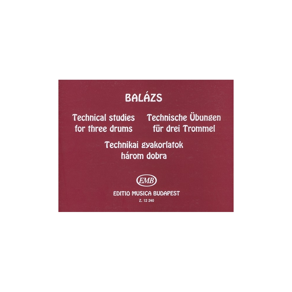 Balázs Oszkár - Technical Studies - for three drums