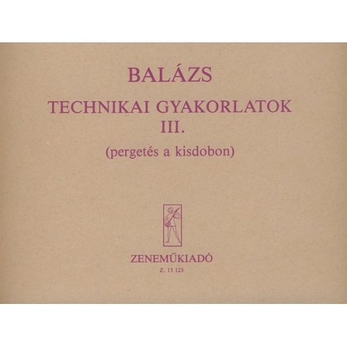 Balázs Oszkár - Technical Studies - for percussion