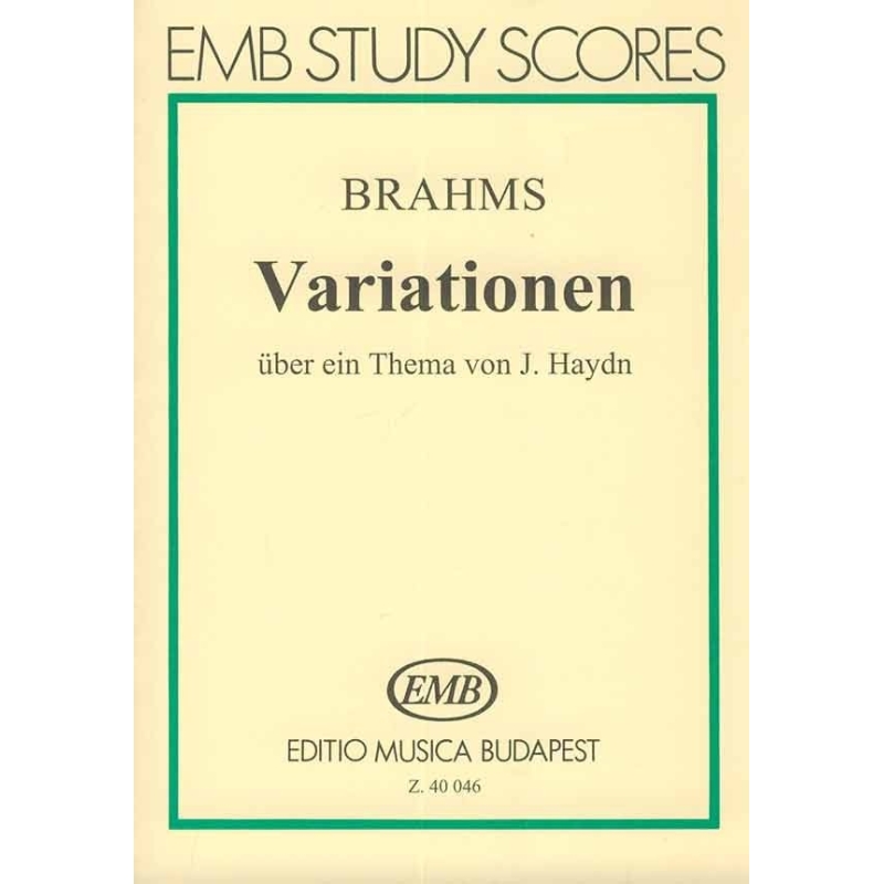 Brahms, Johannes - Variations On A Theme By J. Haydn