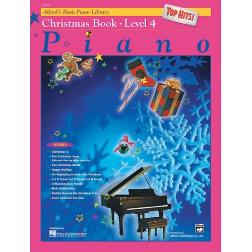 Alfred's Basic Piano Library: Top Hits! Christmas Book 4