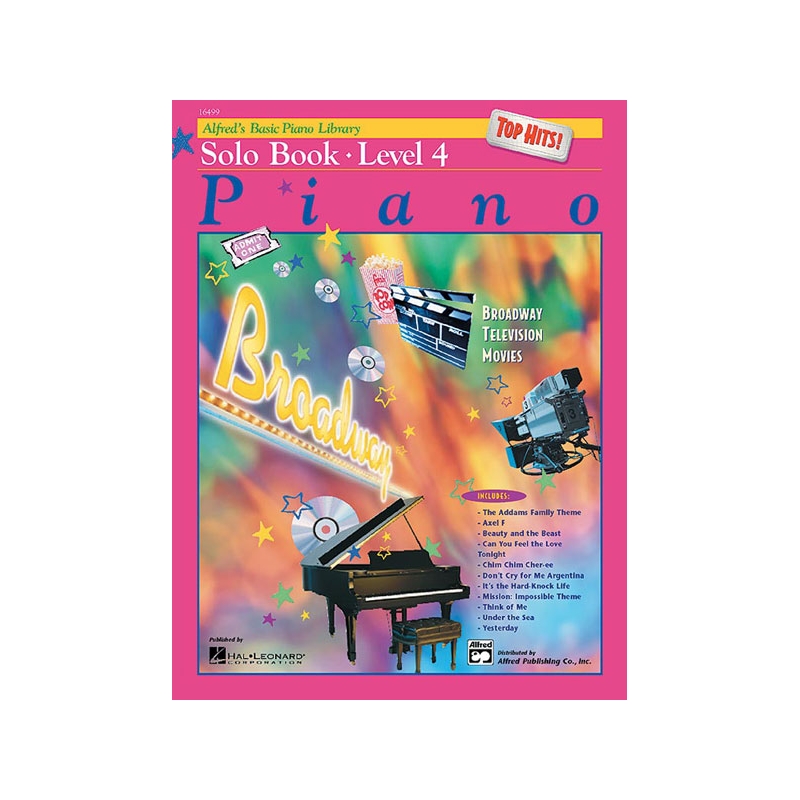 Alfred's Basic Piano Library Top Hits Solo Book 4