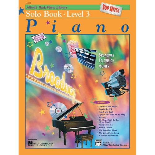 Alfred's Basic Piano Library Top Hits Solo Book 3