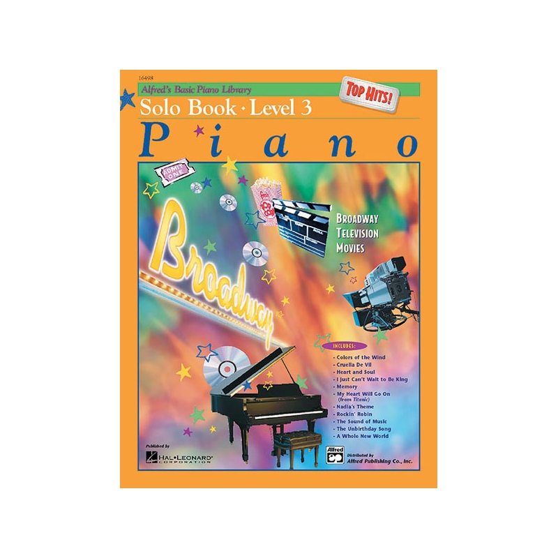Alfred's Basic Piano Library Top Hits Solo Book 3