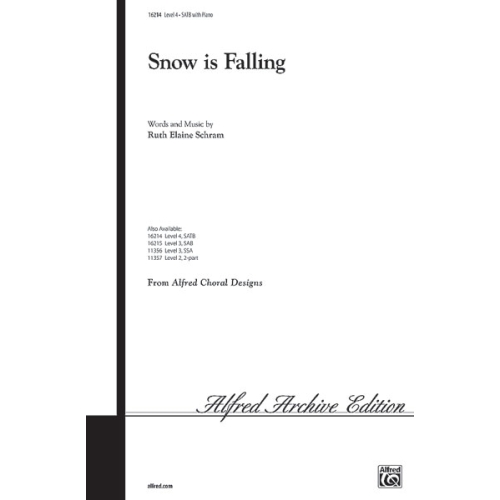 SNOW IS FALLING/SATB-SCHRAM