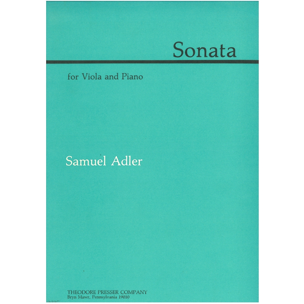 Adler, Samuel - Sonata