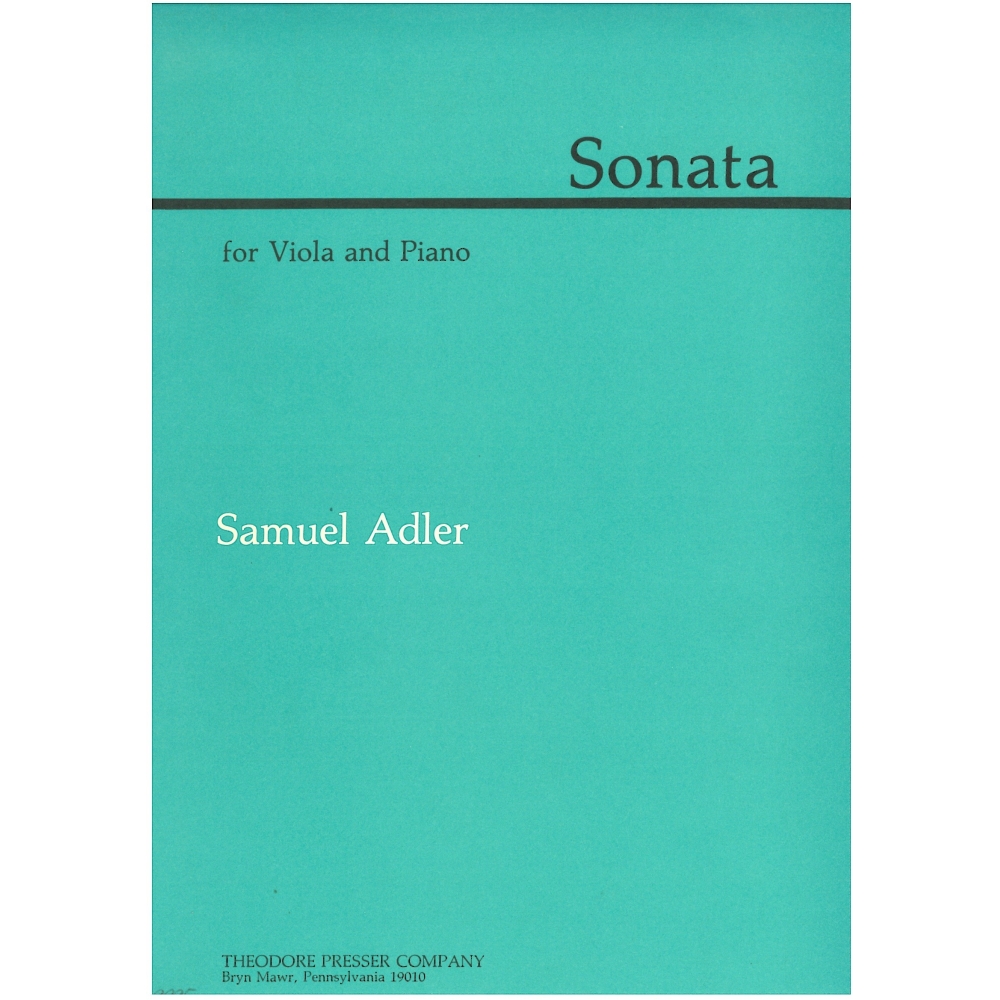Adler, Samuel - Sonata 
