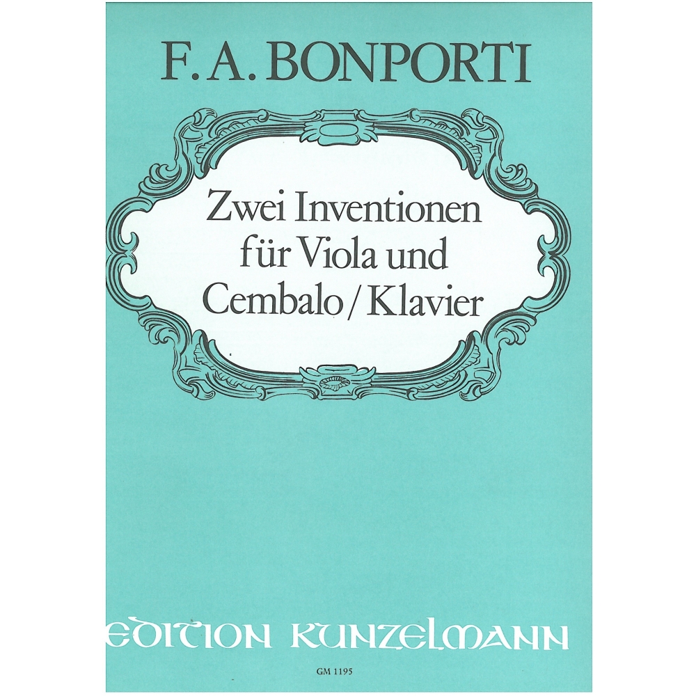 Bonporti, Francesco Antonio - 2 Inventionen Für Viola