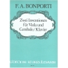 Bonporti, Francesco Antonio - 2 Inventionen Für Viola