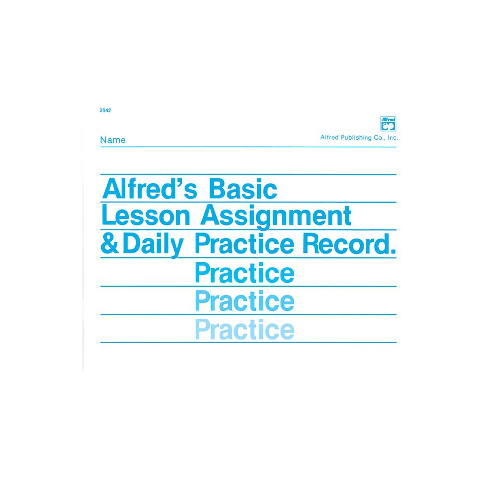 Palmer & Manus - Lesson Assignment & Daily Practice Record