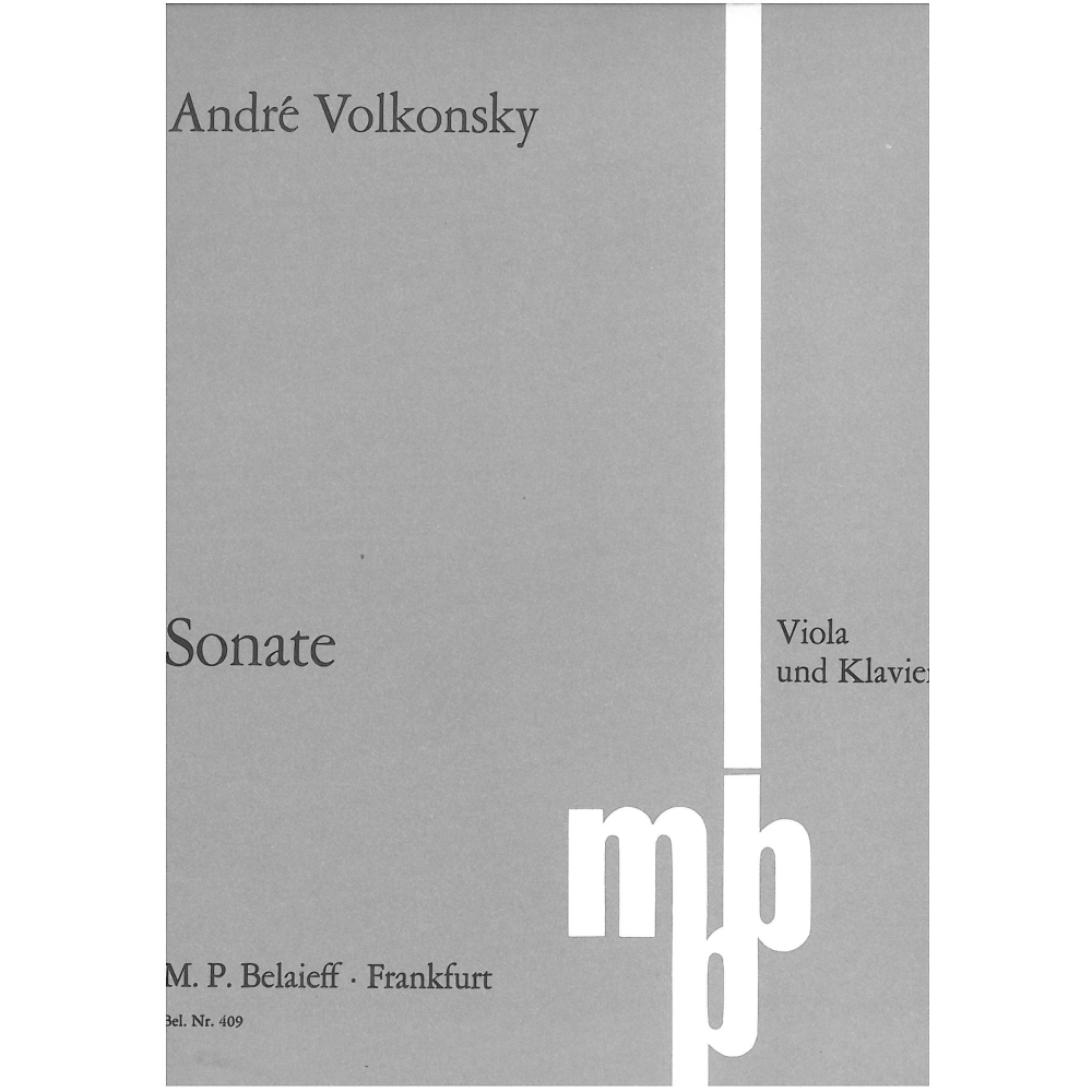 Volkonsky, Andre - Sonata, op 8