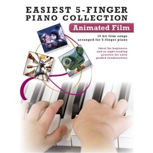 Easiest 5-Finger Piano Collection: Animated Film