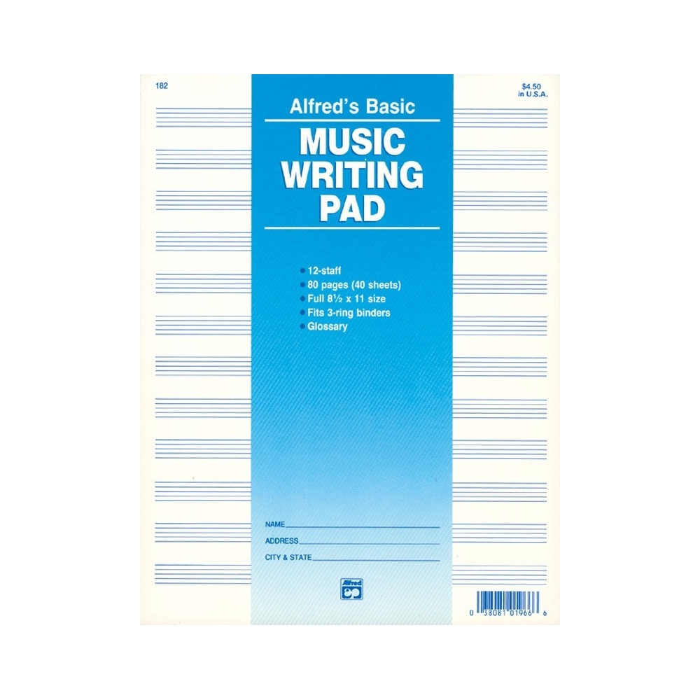 Manuscript / Pad - 12 Stave 80 Pg