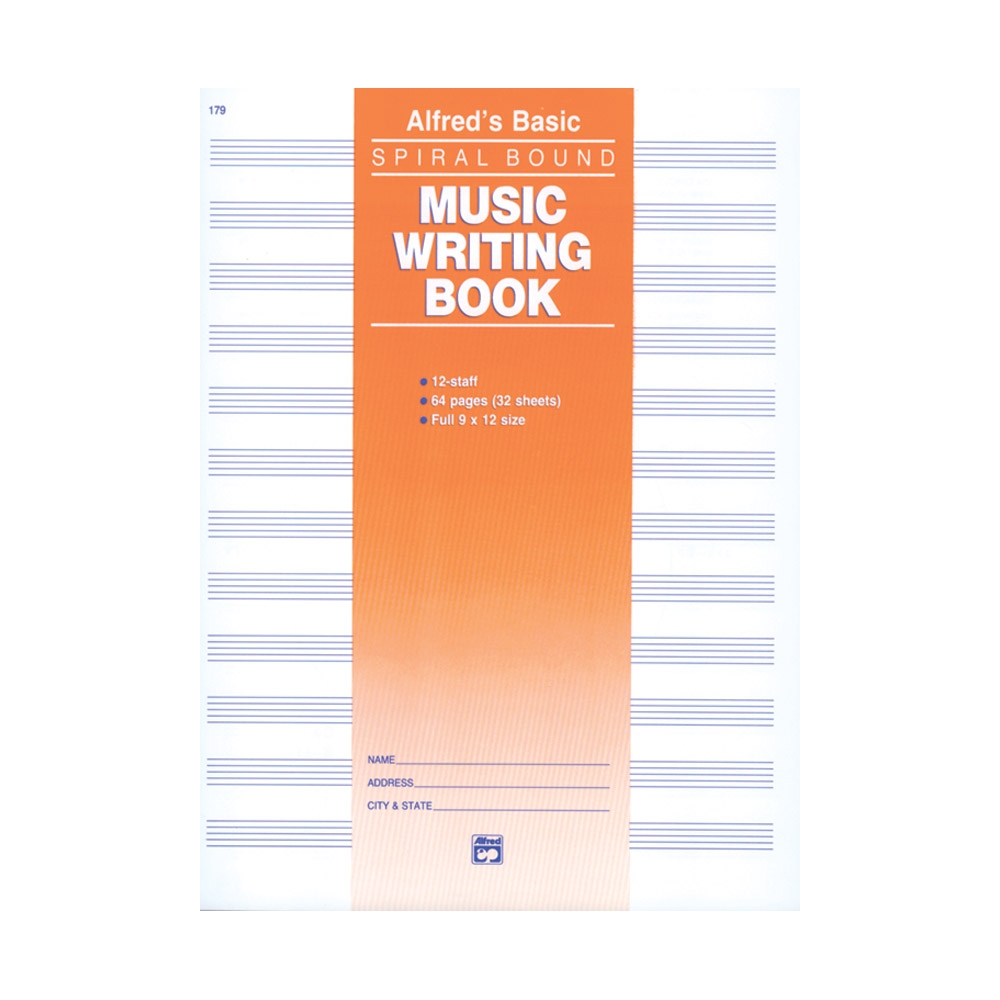 12 Stave Music Writing Book (9" x 12")