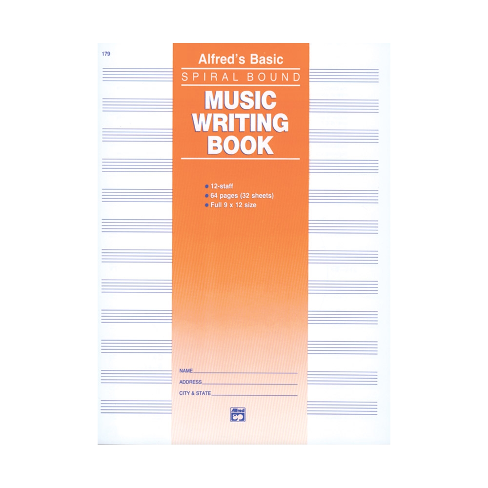 12 Stave Music Writing Book (9 x 12)